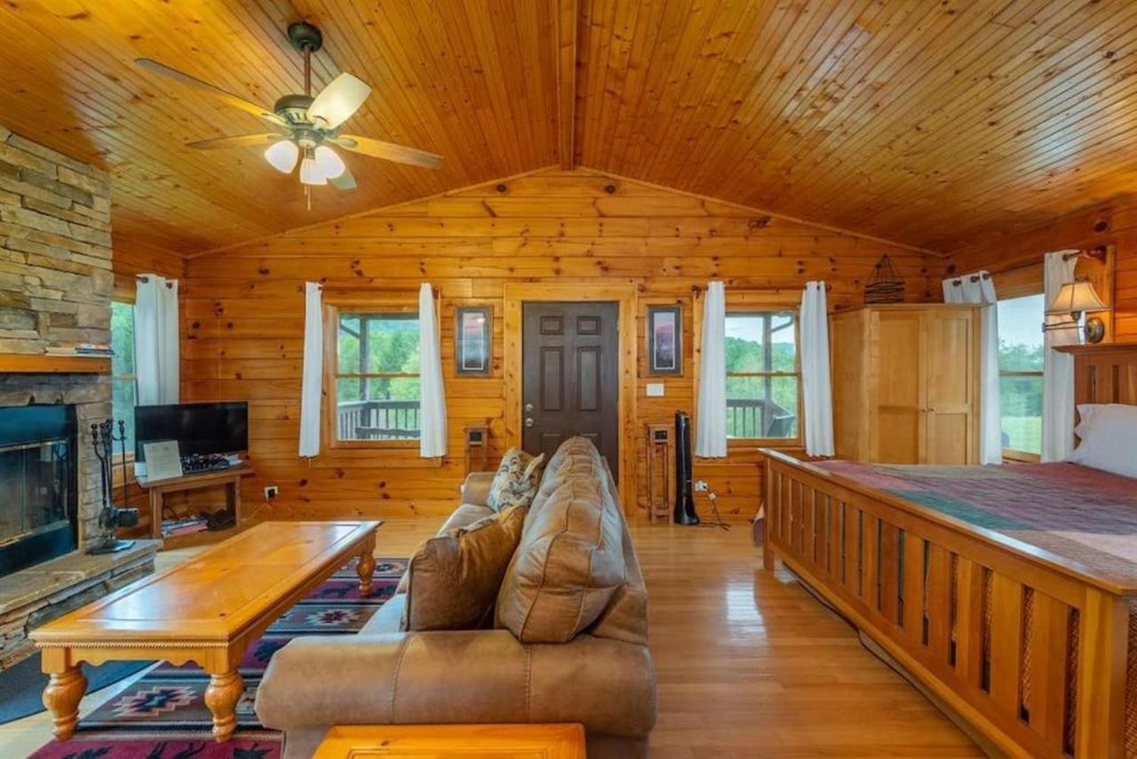 Log Cabin Stunning Mountain Views On 12 Acres Candler Exterior photo