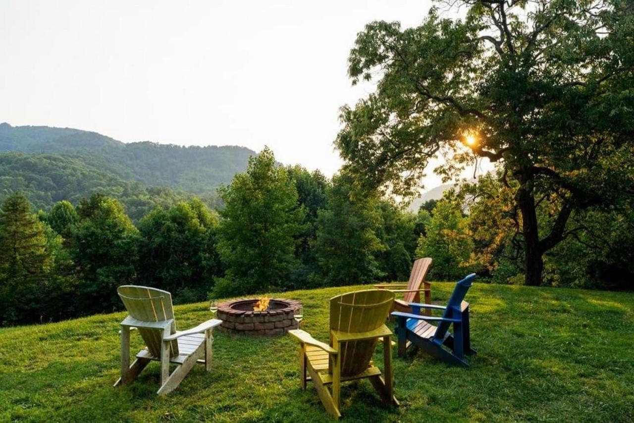 Log Cabin Stunning Mountain Views On 12 Acres Candler Exterior photo